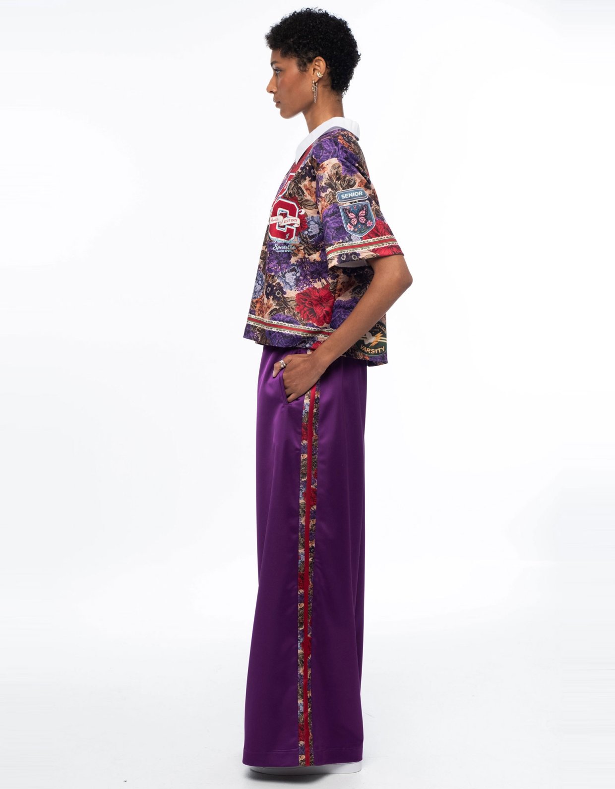 Peace and Chaos Duchess pants purple