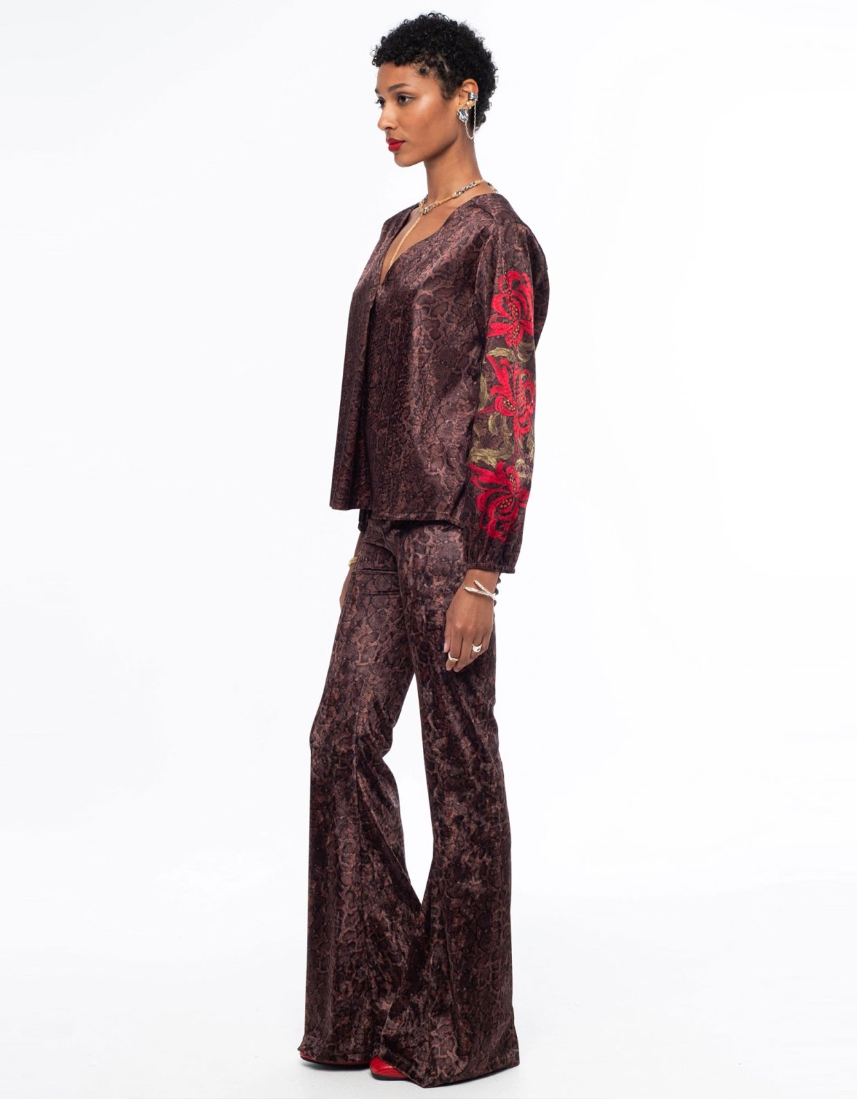 Peace and Chaos Venomous velvet pants