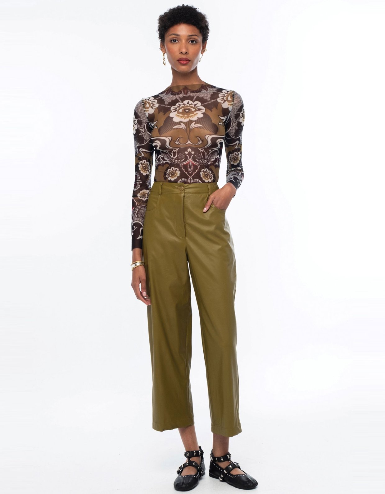 Peace and Chaos Honey pants olive