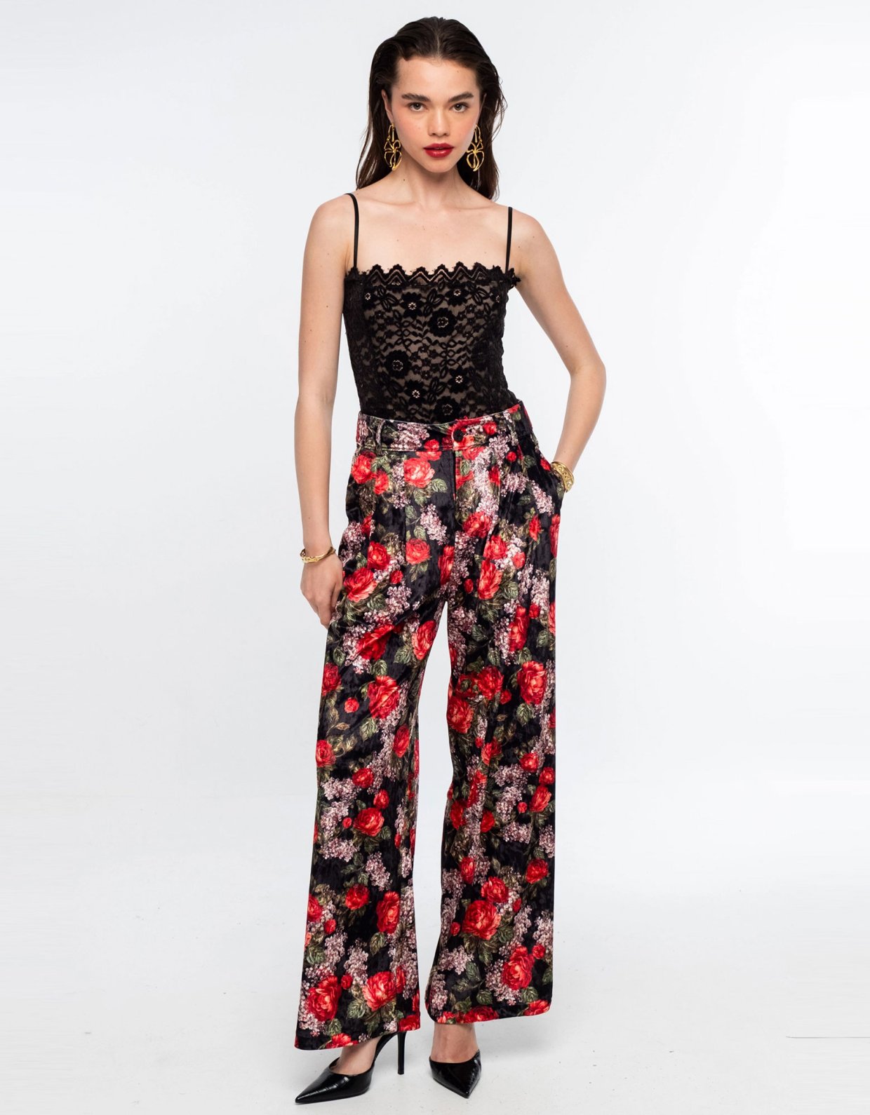 Peace and Chaos Fairytale velvet pants