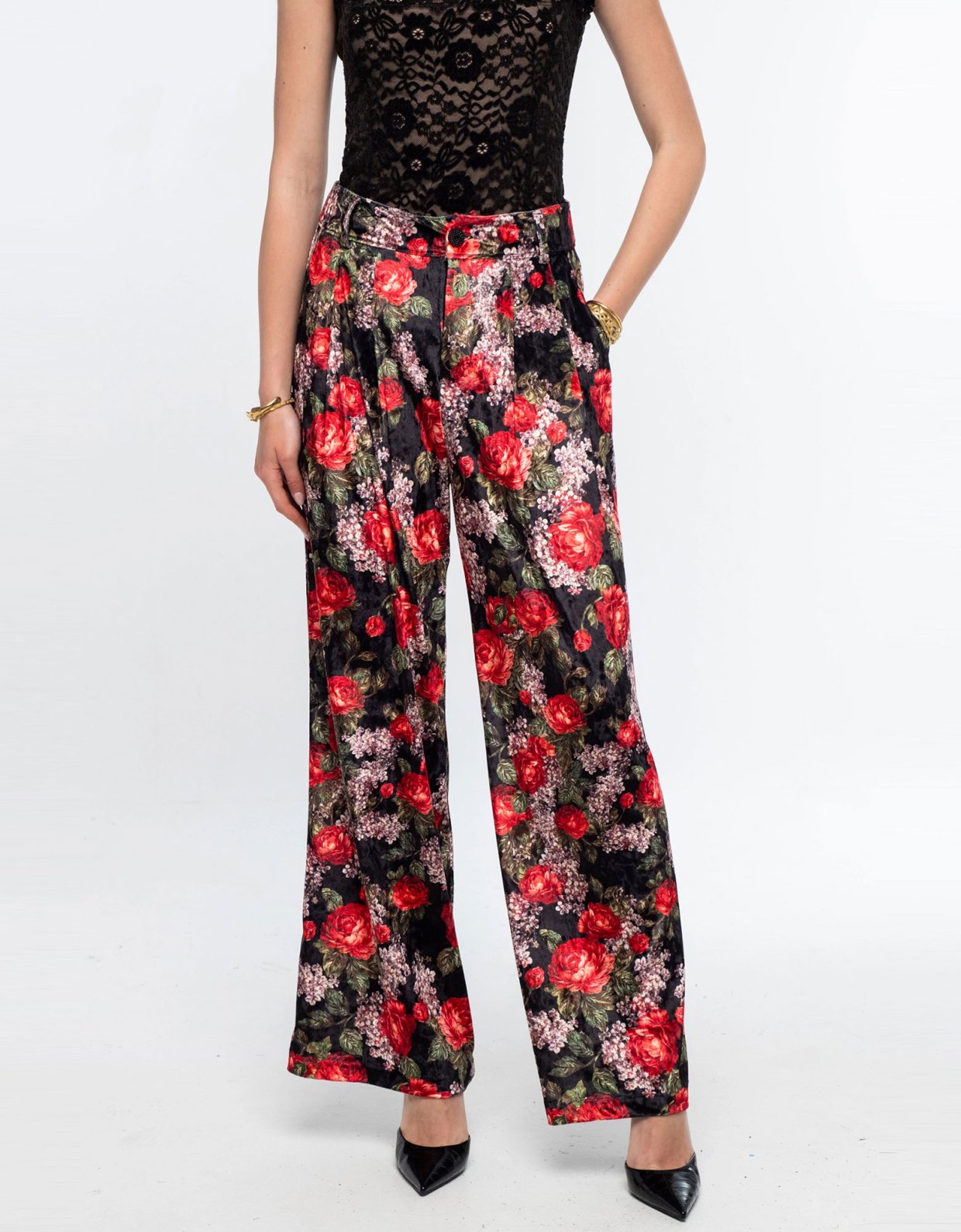 Peace and Chaos Fairytale velvet pants