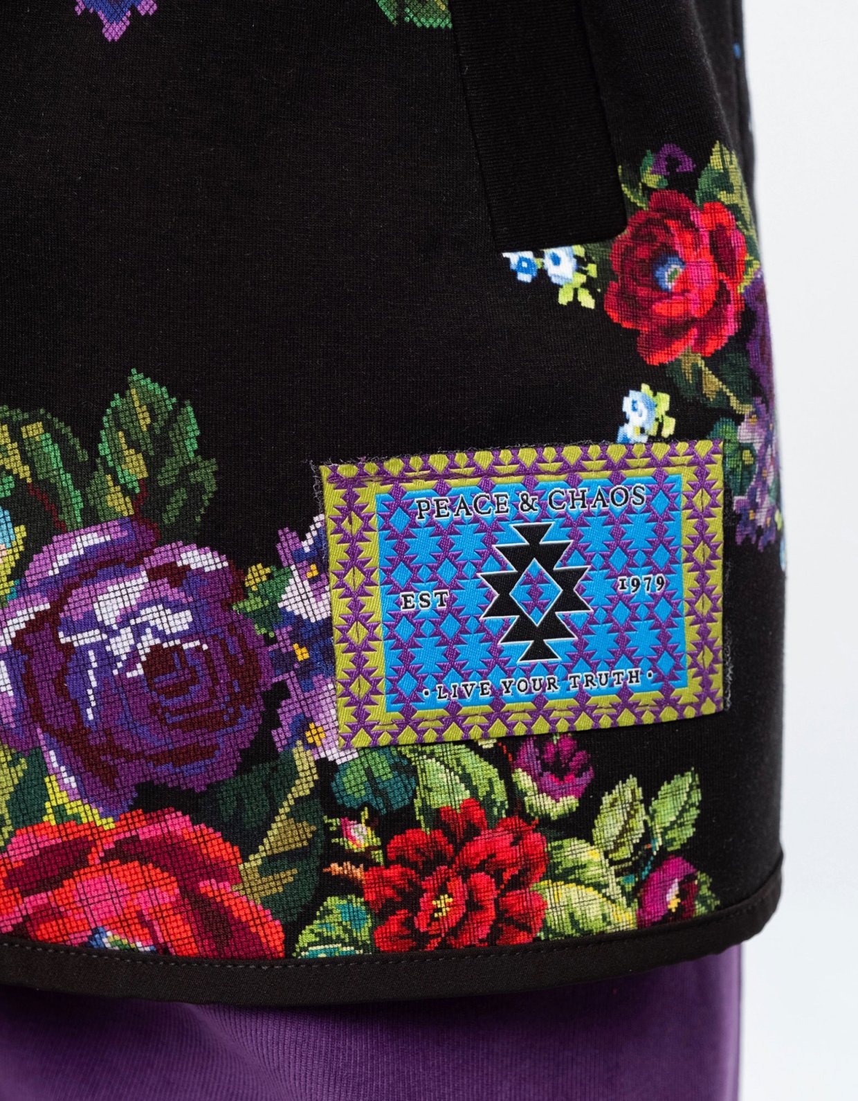 Peace and Chaos Bouquet waistcoat - cotton