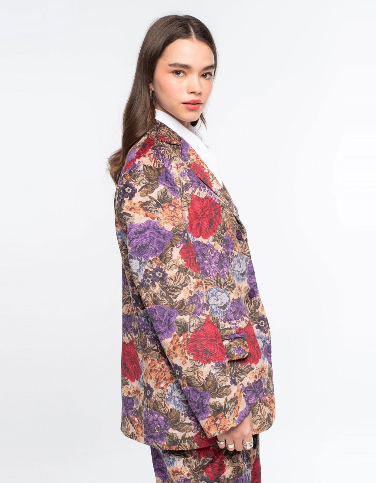 Peace and Chaos Tapestry blazer corduroy