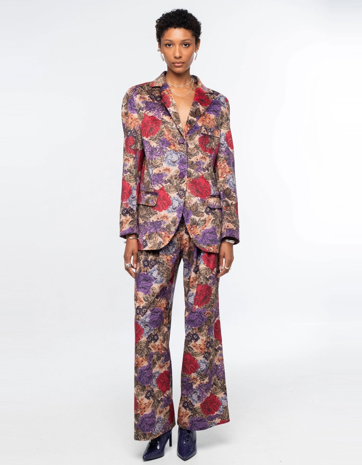 Peace and Chaos Tapestry blazer corduroy