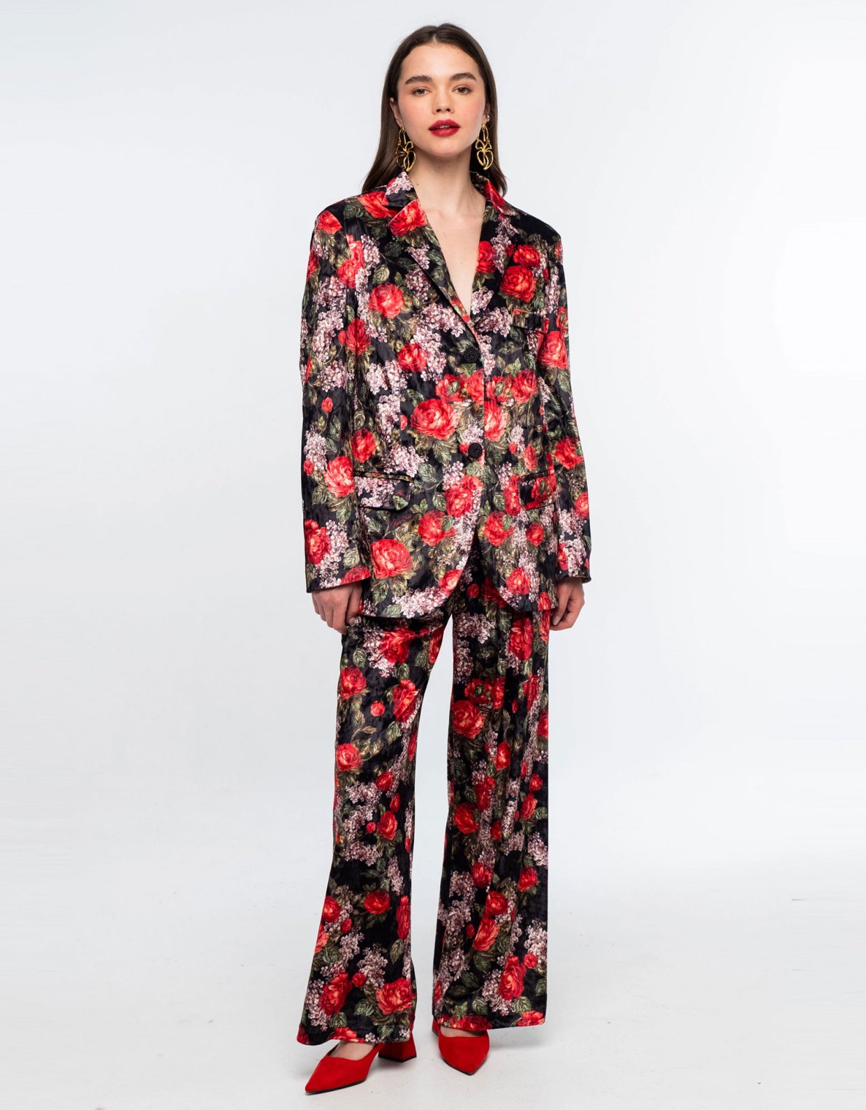 Peace and Chaos Fairytale velvet blazer