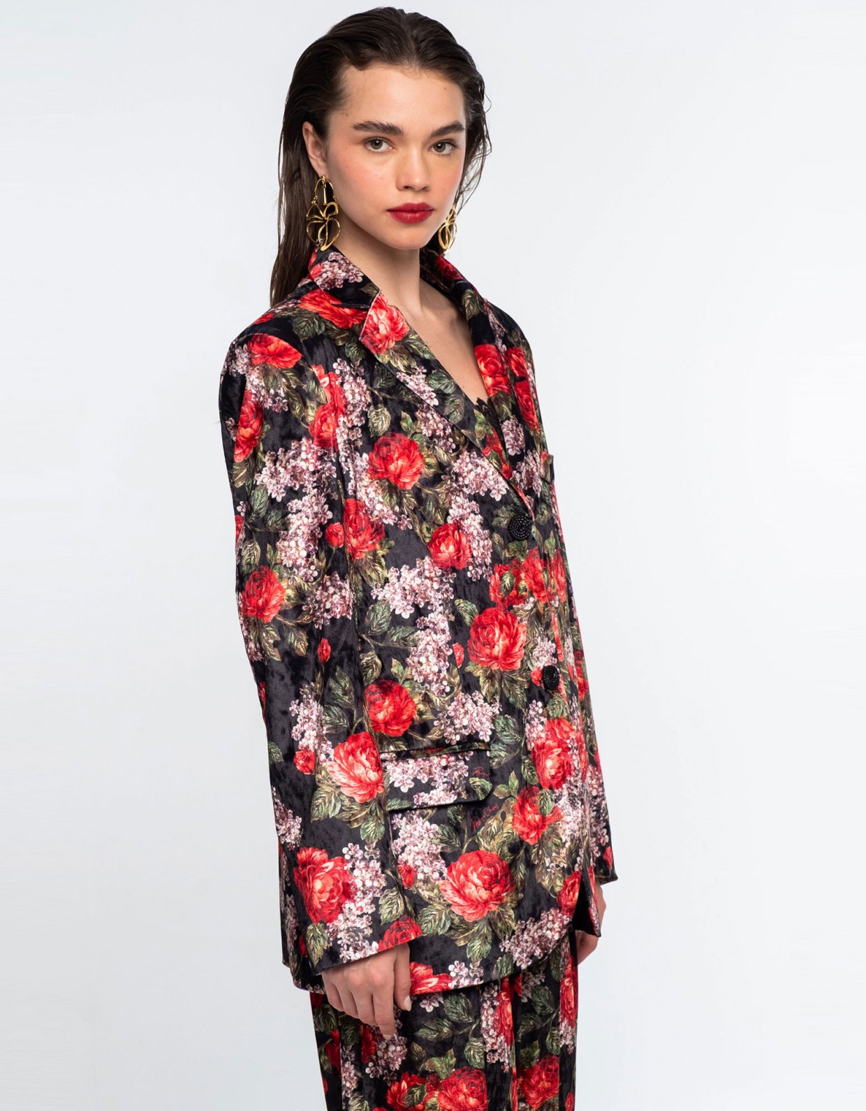 Peace and Chaos Fairytale velvet blazer