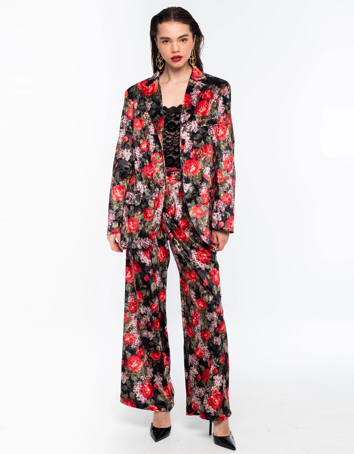 Peace and Chaos Fairytale velvet blazer
