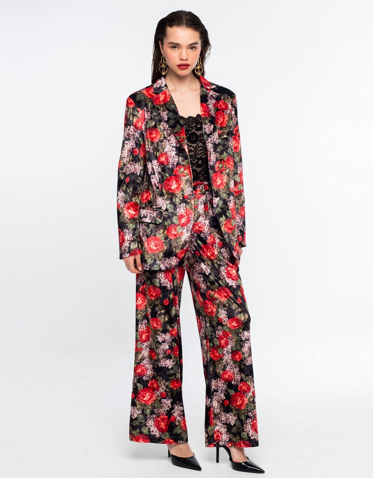 Peace and Chaos Fairytale velvet blazer