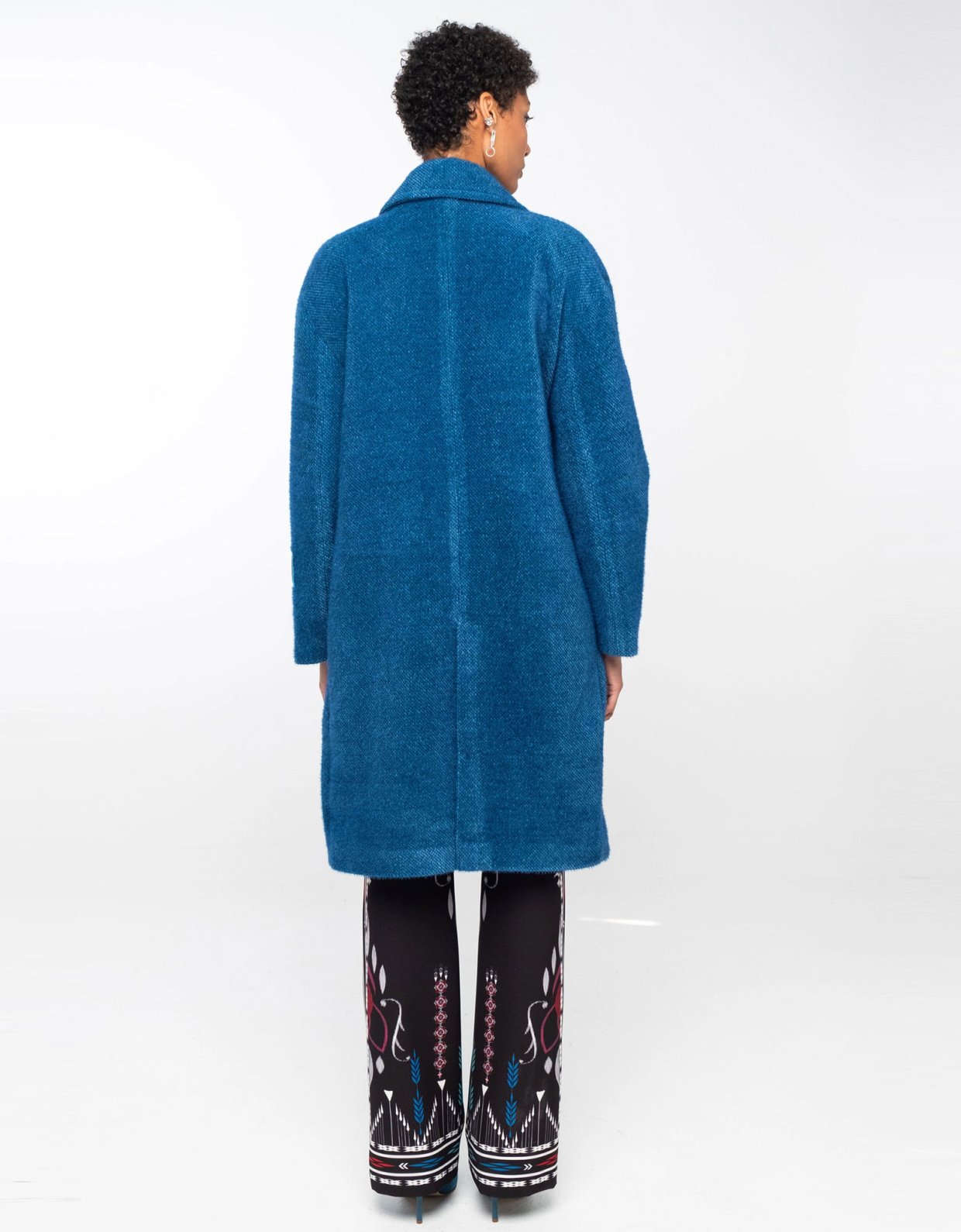 Peace and Chaos Ceremonial coat petrol