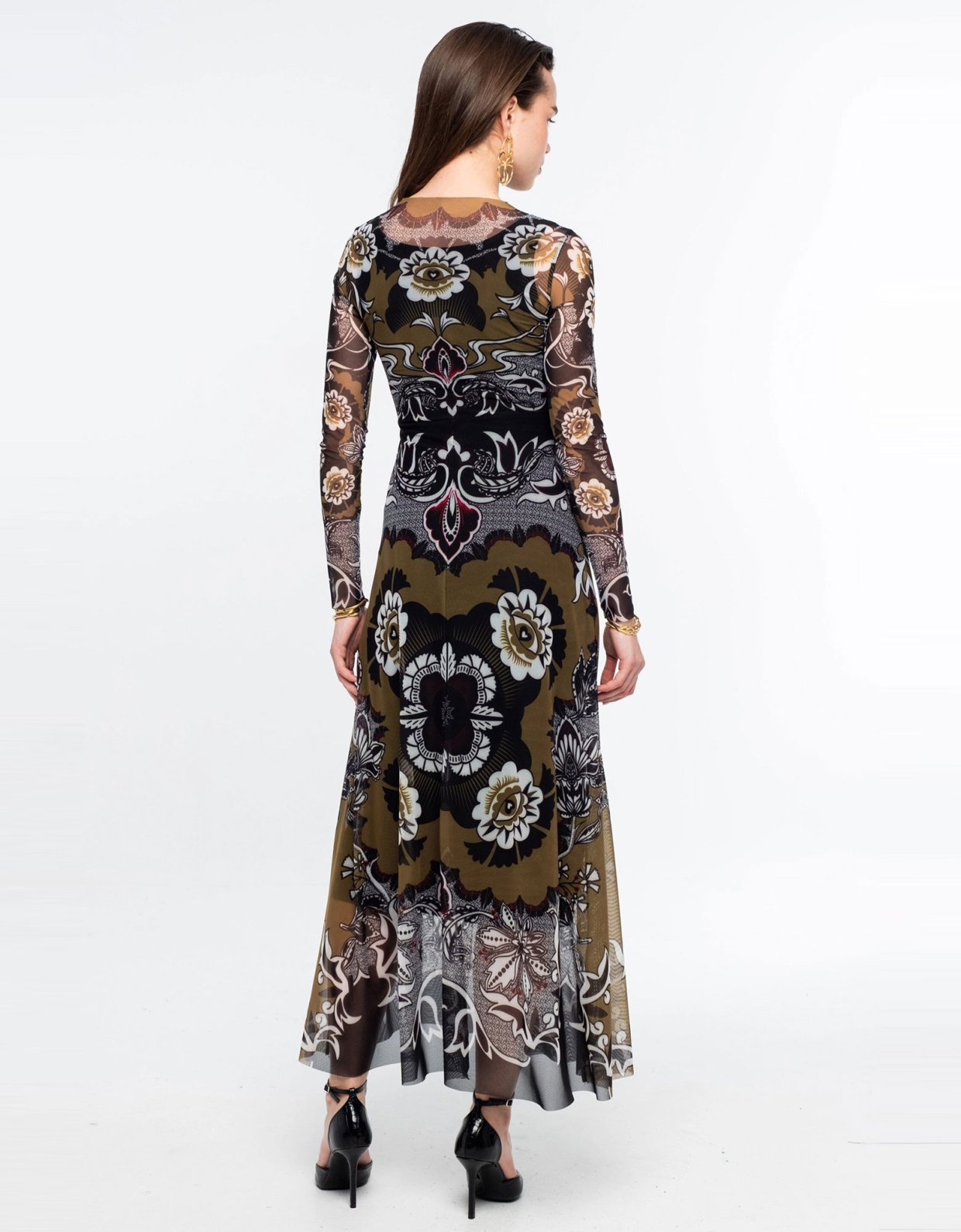 Peace and Chaos Bloom long dress - mesh