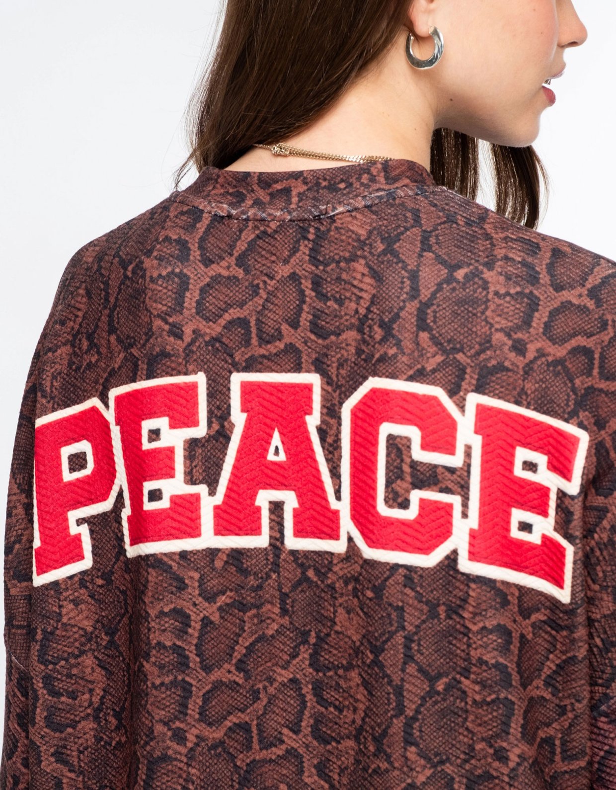 Peace and Chaos Venomous long dress jacquard waffle
