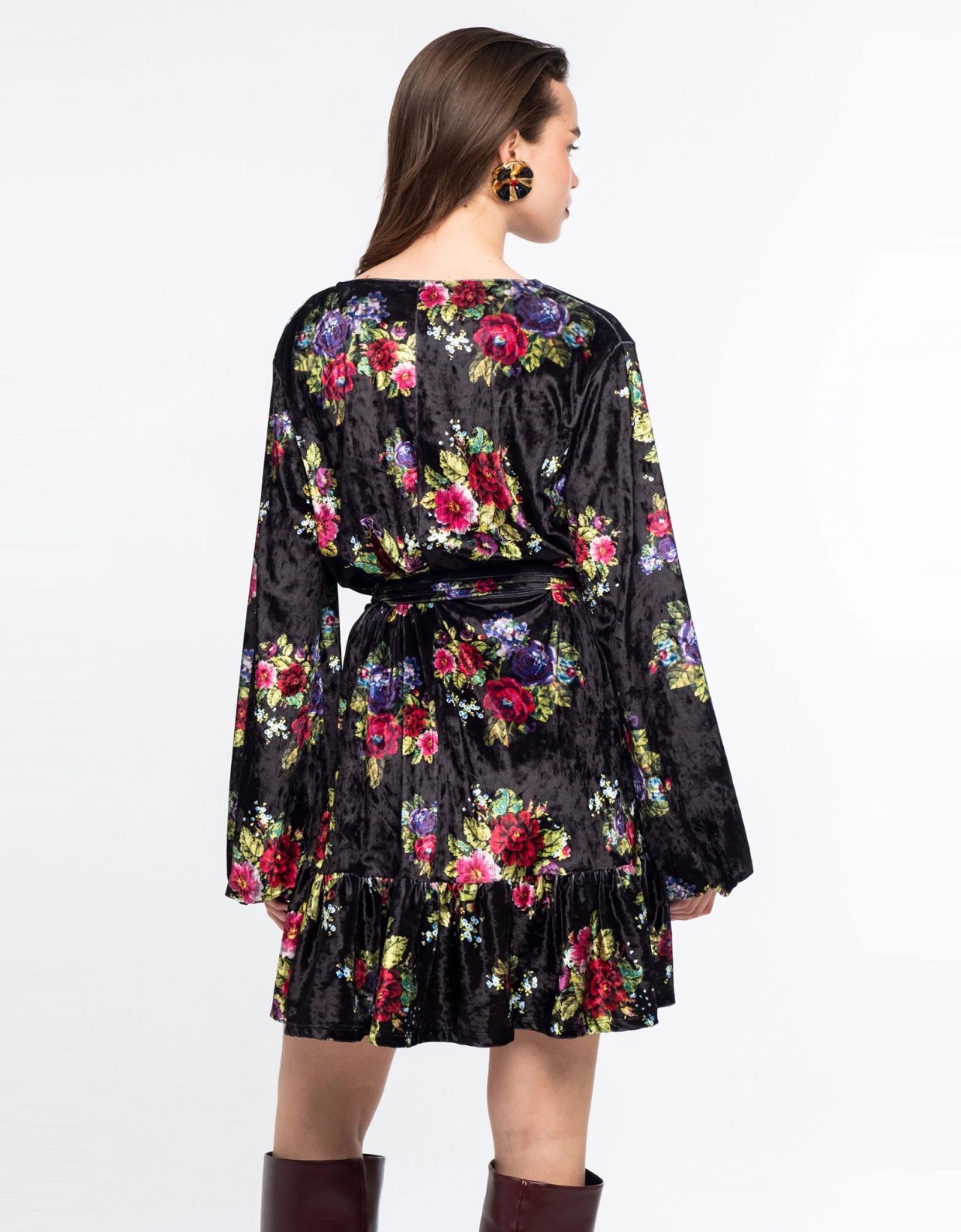 Peace and Chaos Bouquet dress velvet