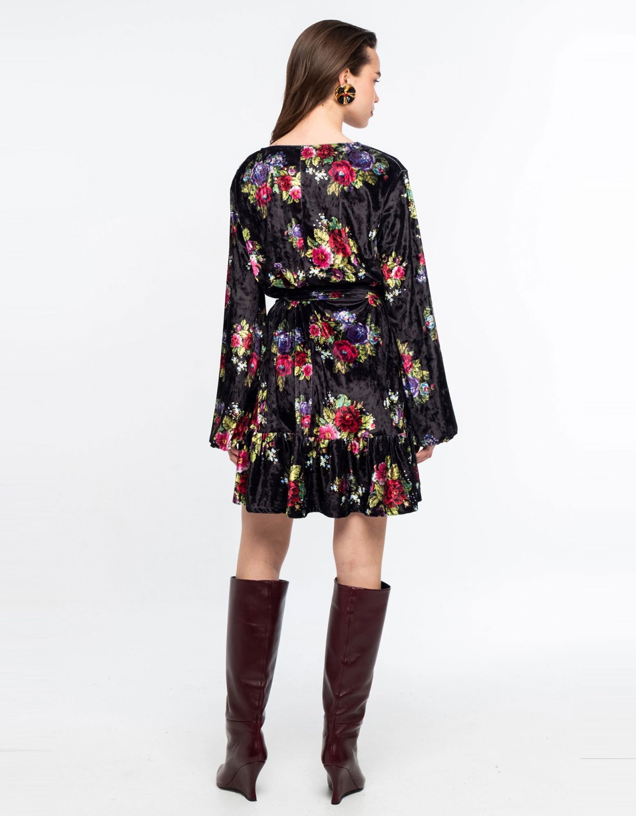 Peace and Chaos Bouquet dress velvet