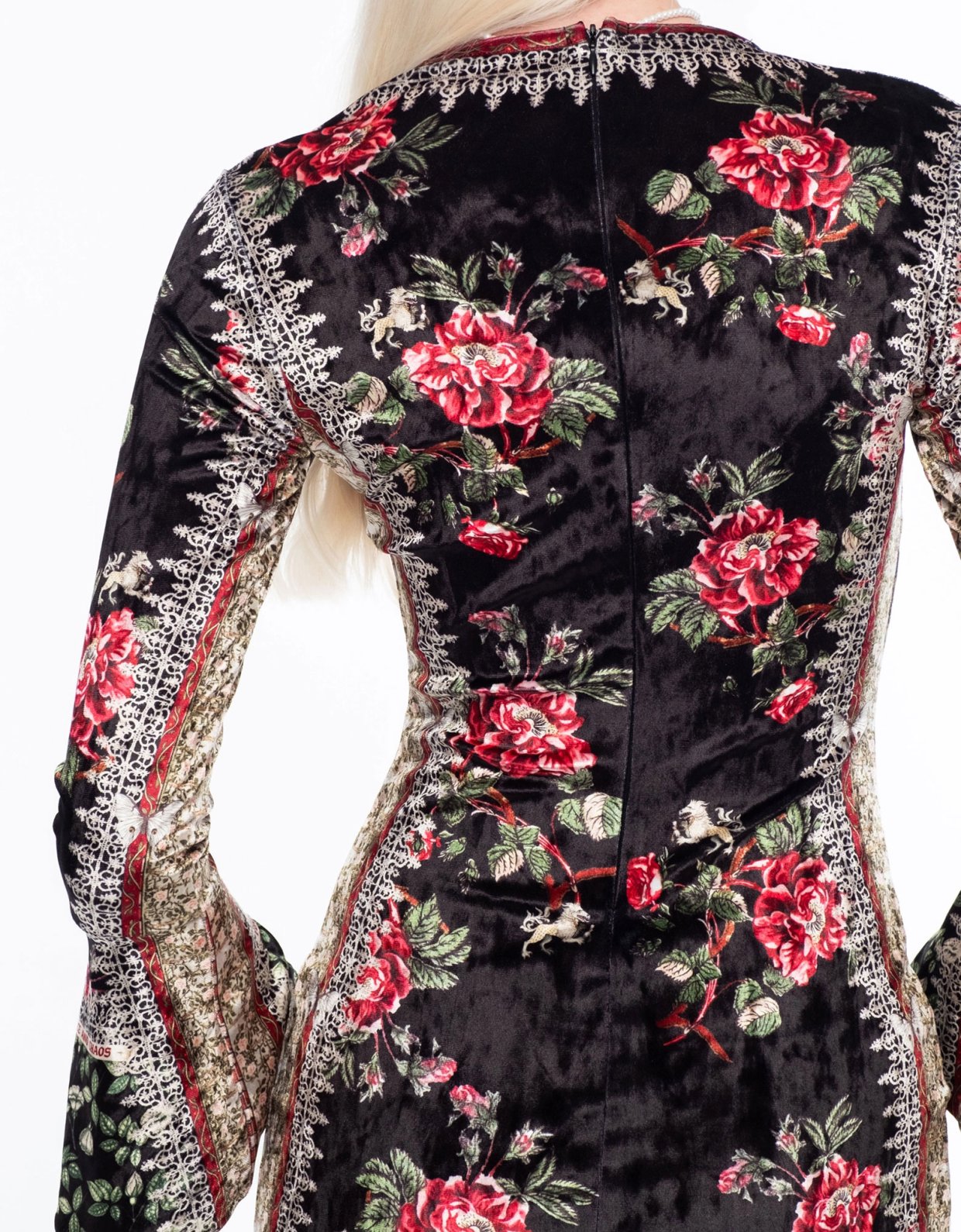 Peace and Chaos Imperial velvet long dress