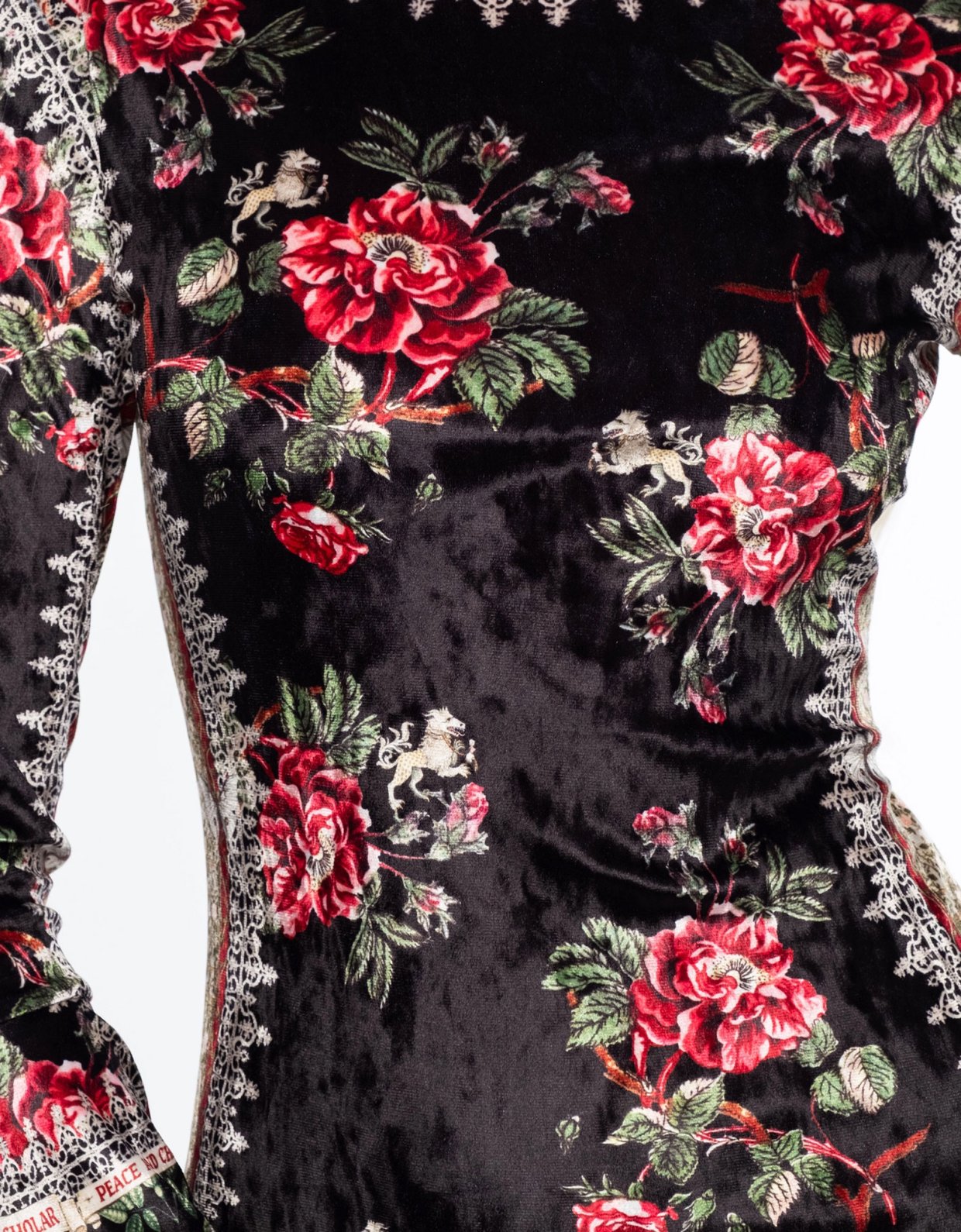 Peace and Chaos Imperial velvet long dress