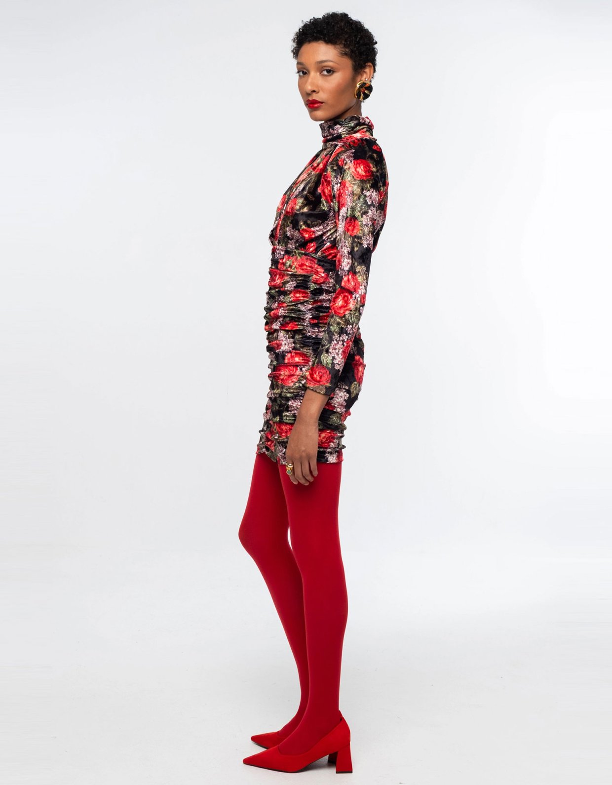 Peace and Chaos Fairytale velvet short dress