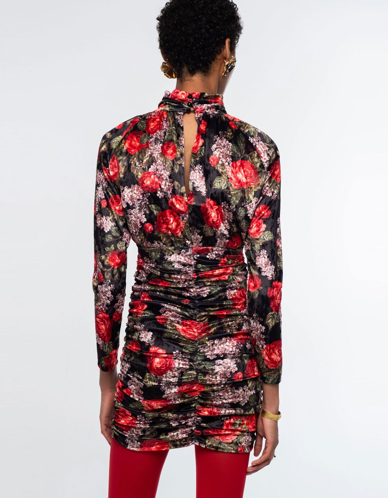 Peace and Chaos Fairytale velvet short dress