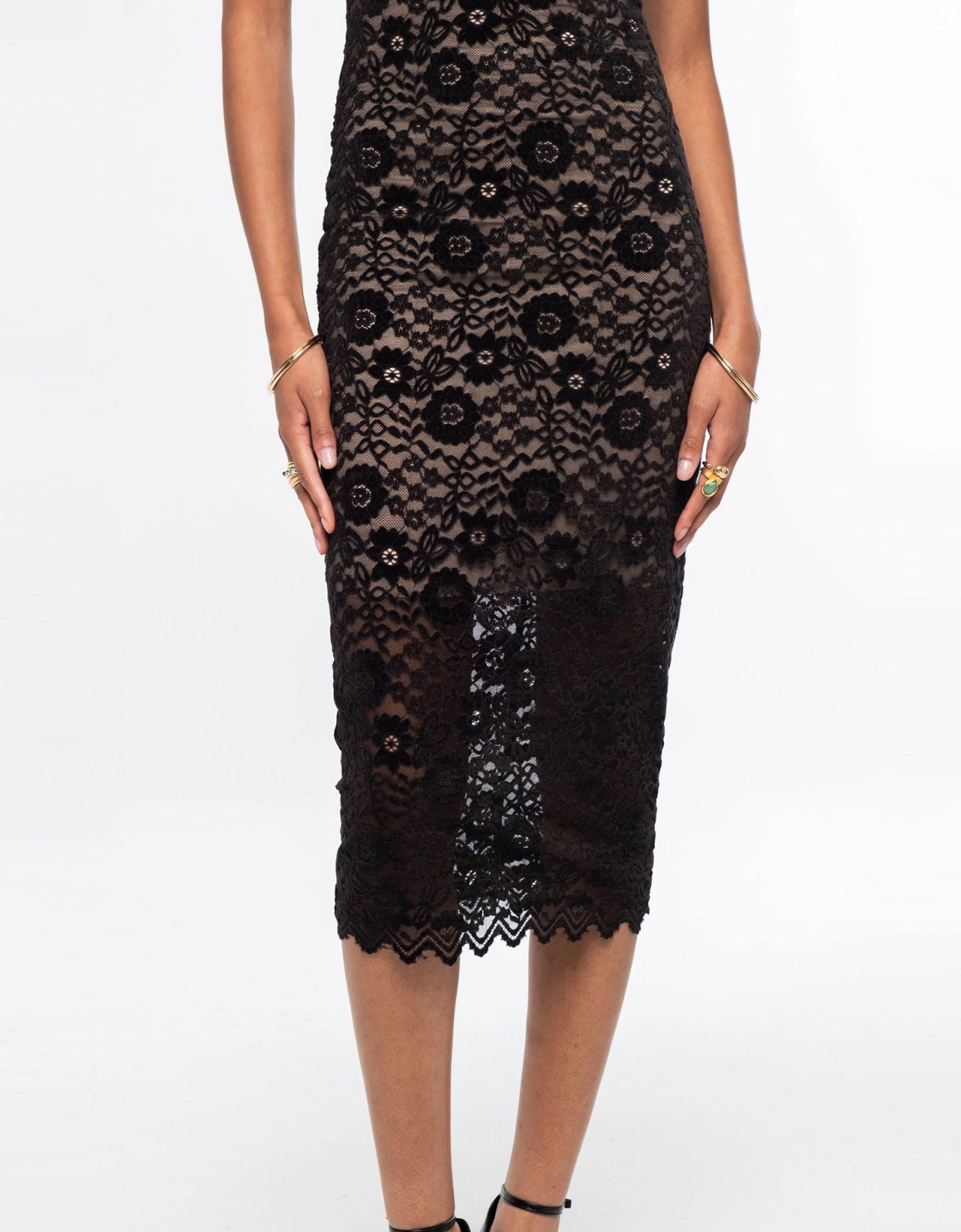 Peace and Chaos Enchanted midi lace dress