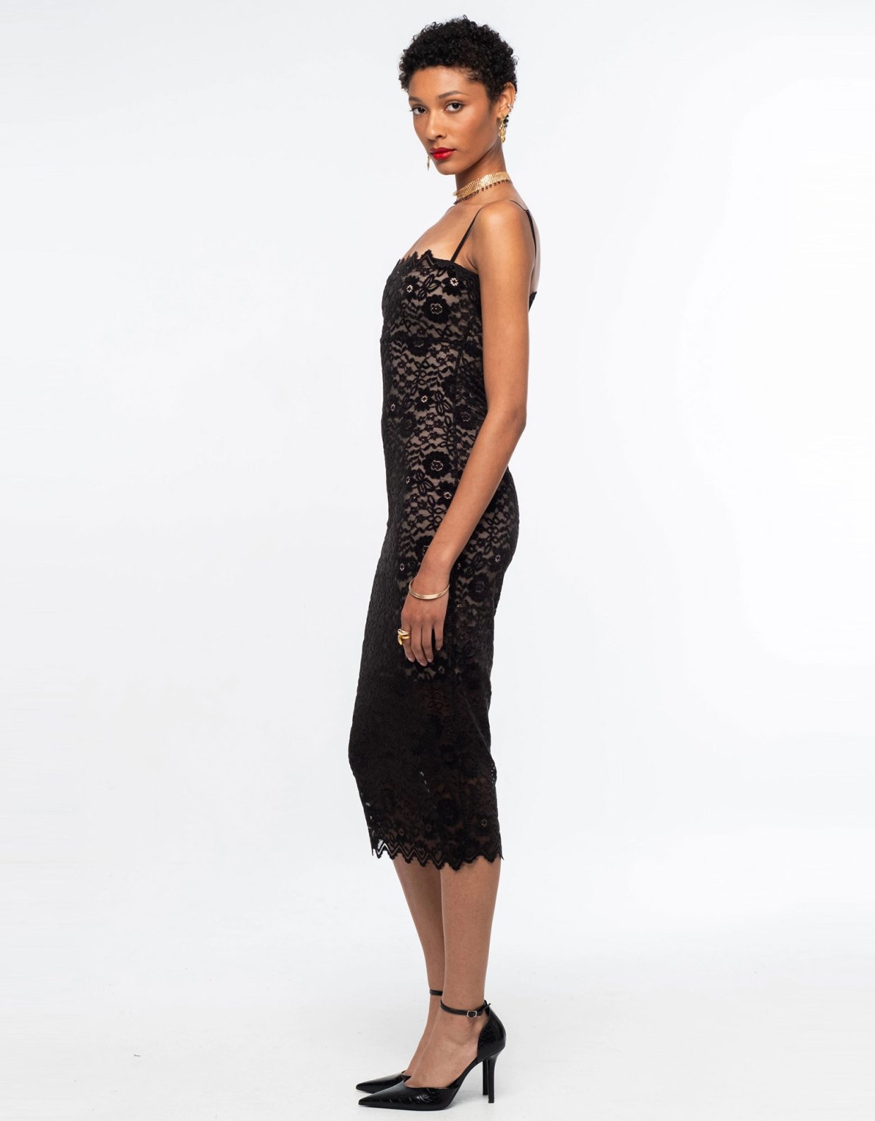 Peace and Chaos Enchanted midi lace dress
