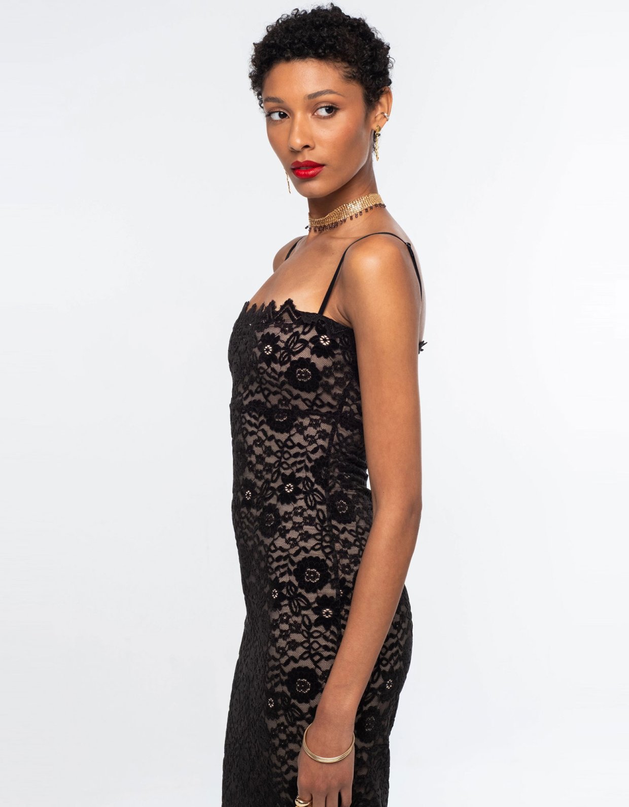 Peace and Chaos Enchanted midi lace dress