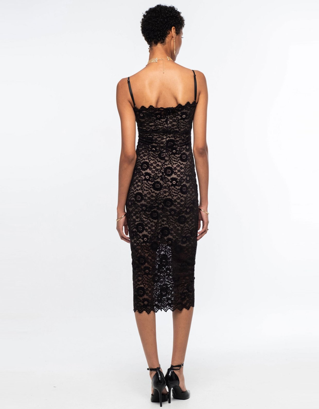 Peace and Chaos Enchanted midi lace dress