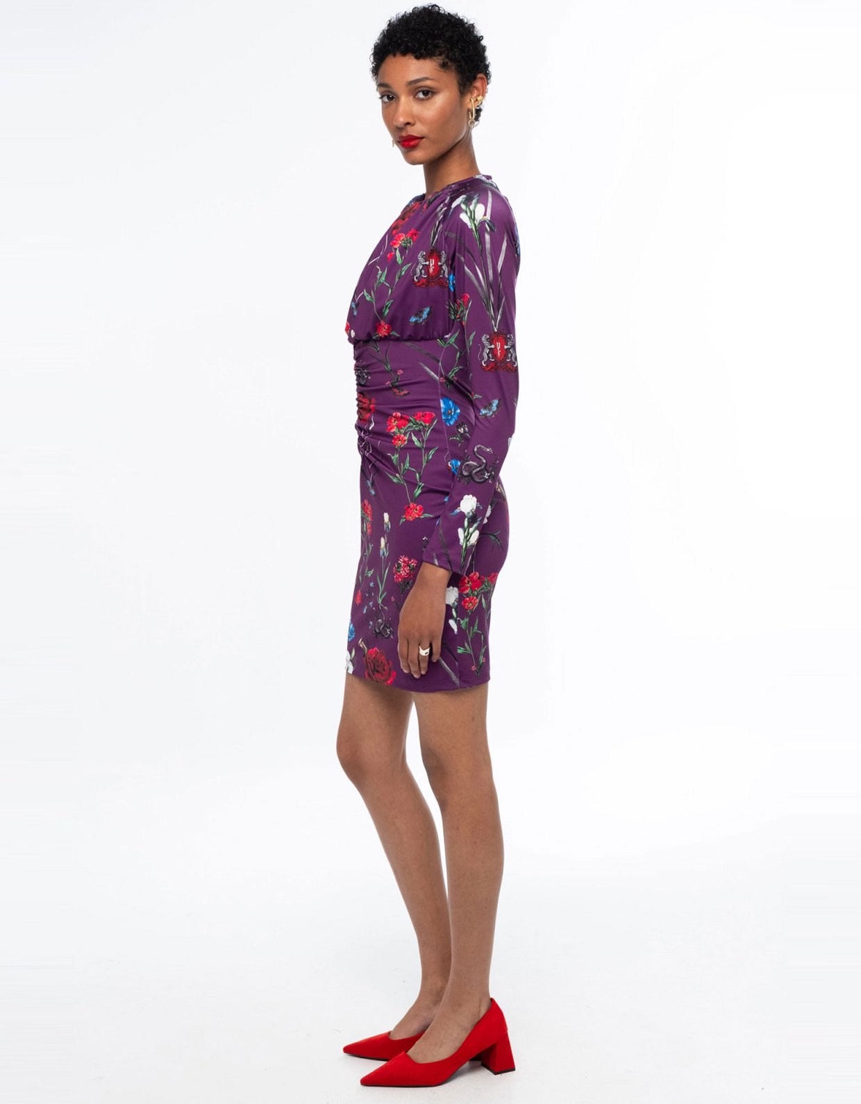 Peace and Chaos Violet short dress