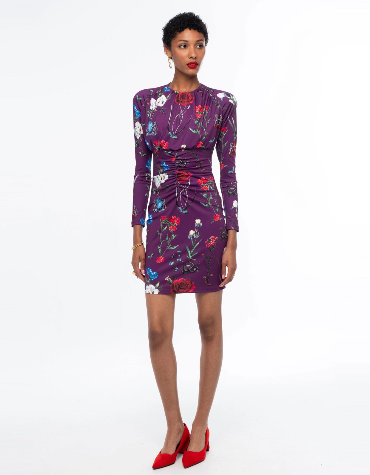 Peace and Chaos Violet short dress