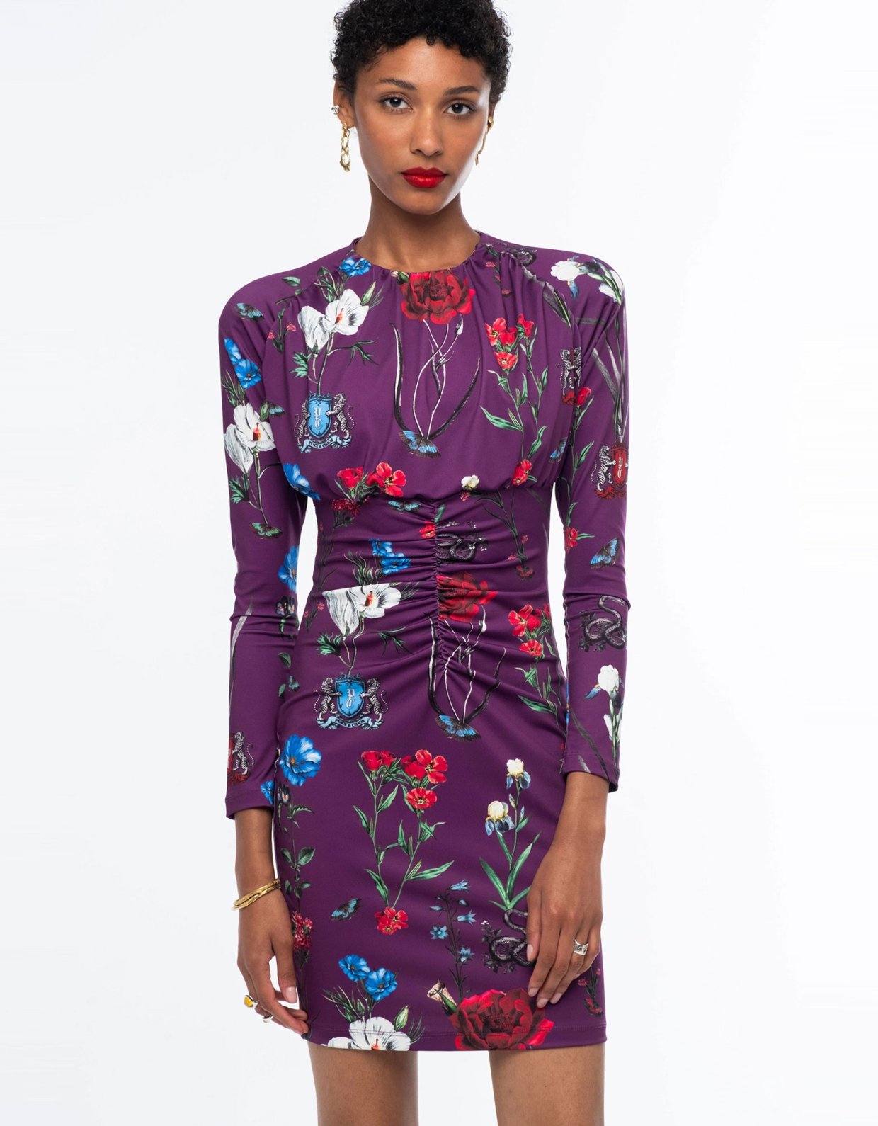 Peace and Chaos Violet short dress