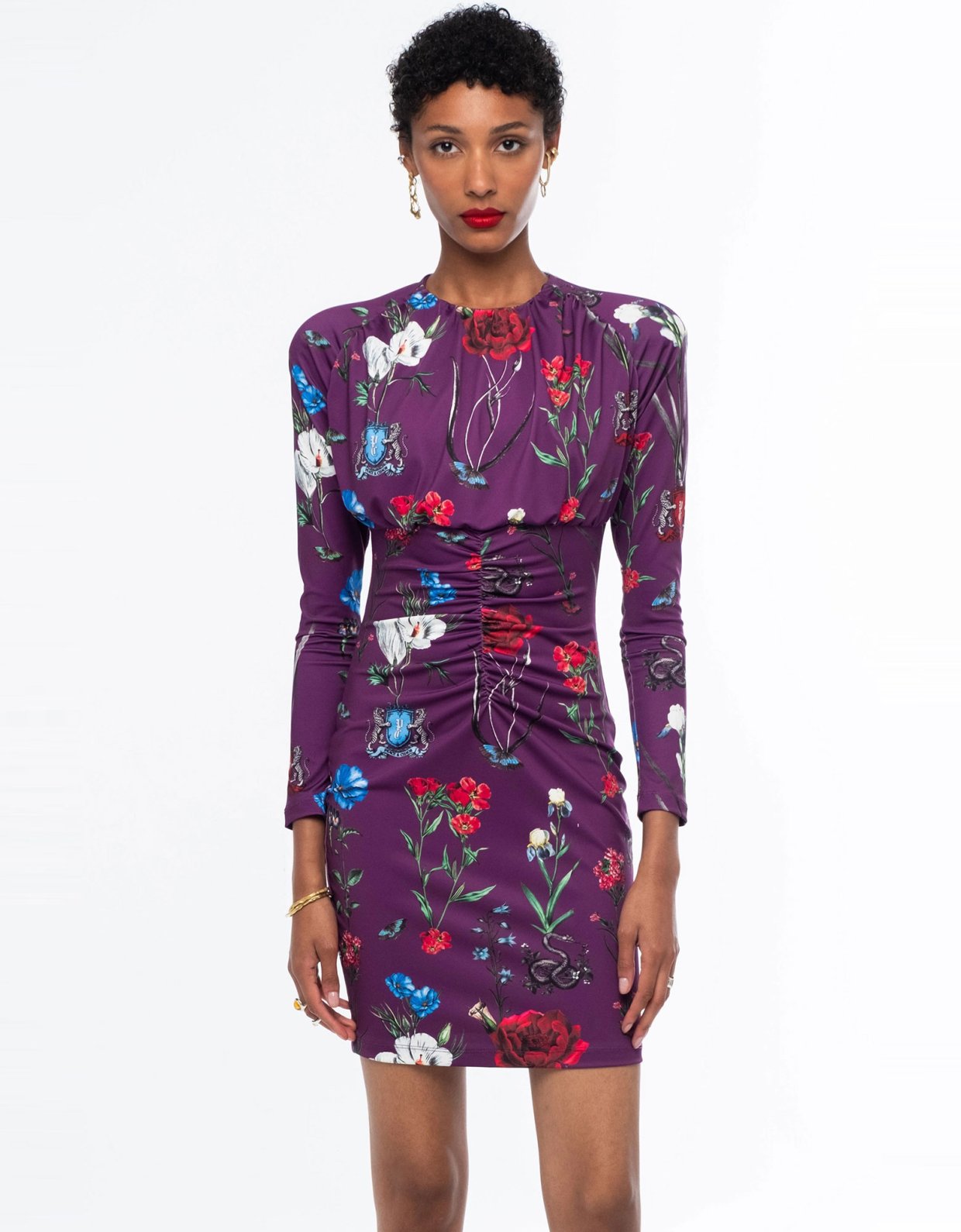 Peace and Chaos Violet short dress