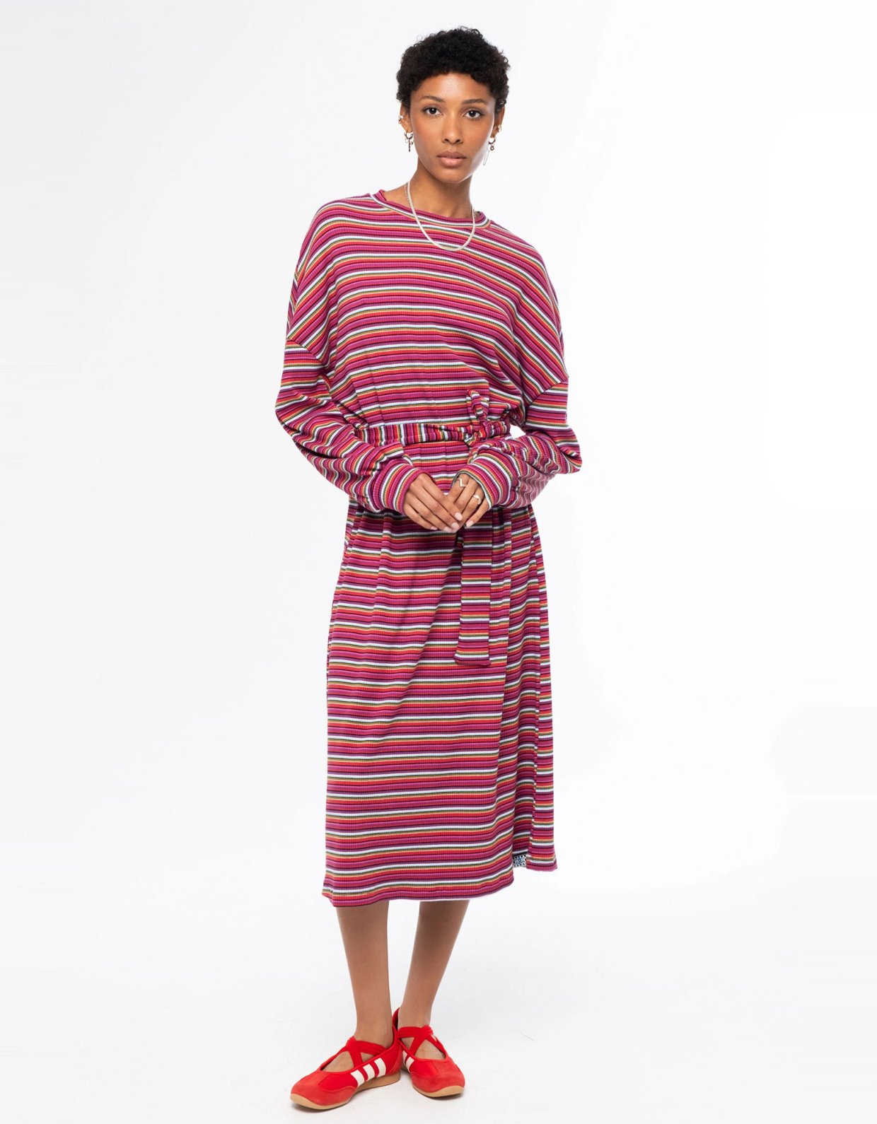 Peace and Chaos Harmony long dress rib
