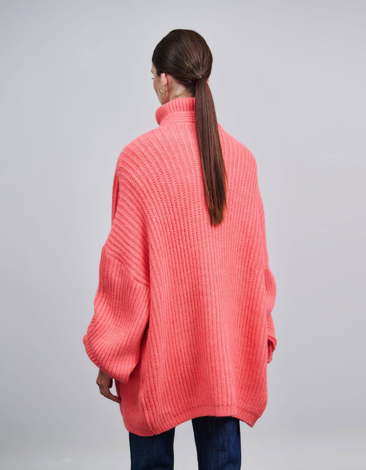 Combos Knitwear Oversized cardigan pink