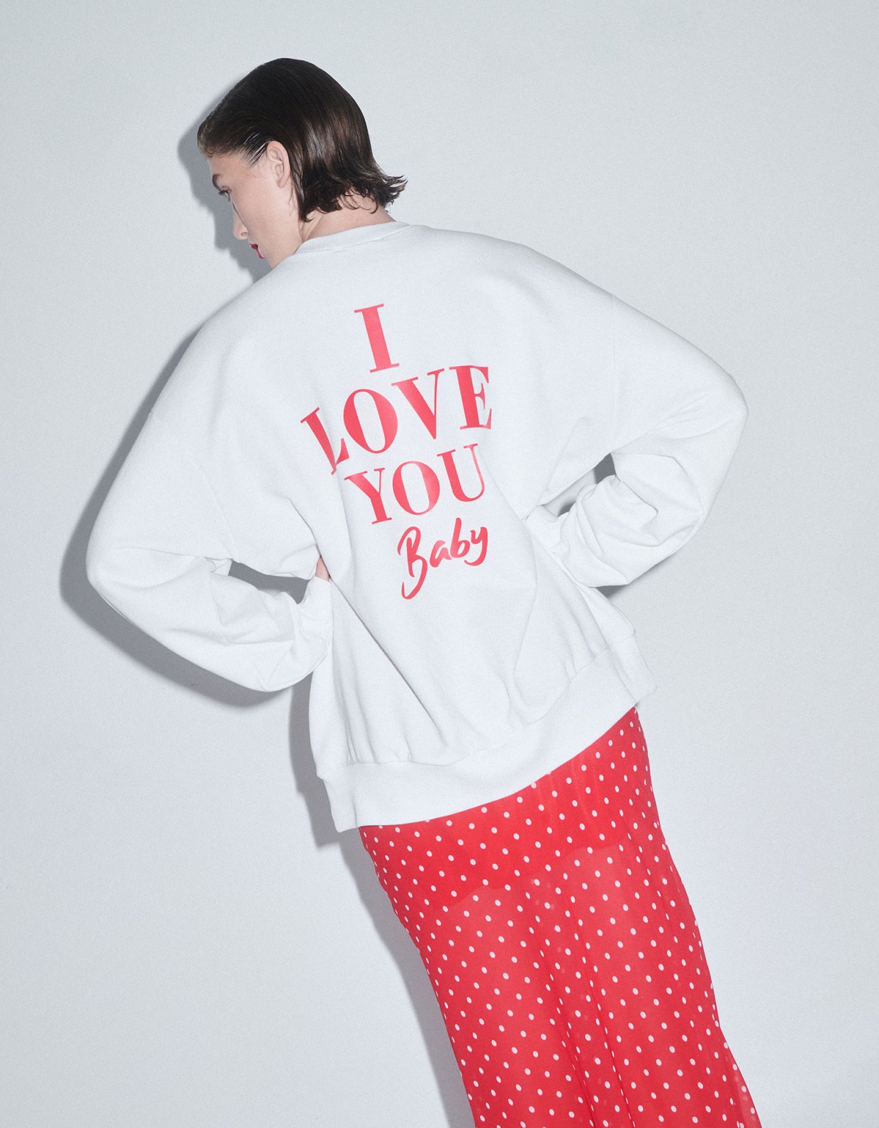 Combos Knitwear I love you baby sweatshirt