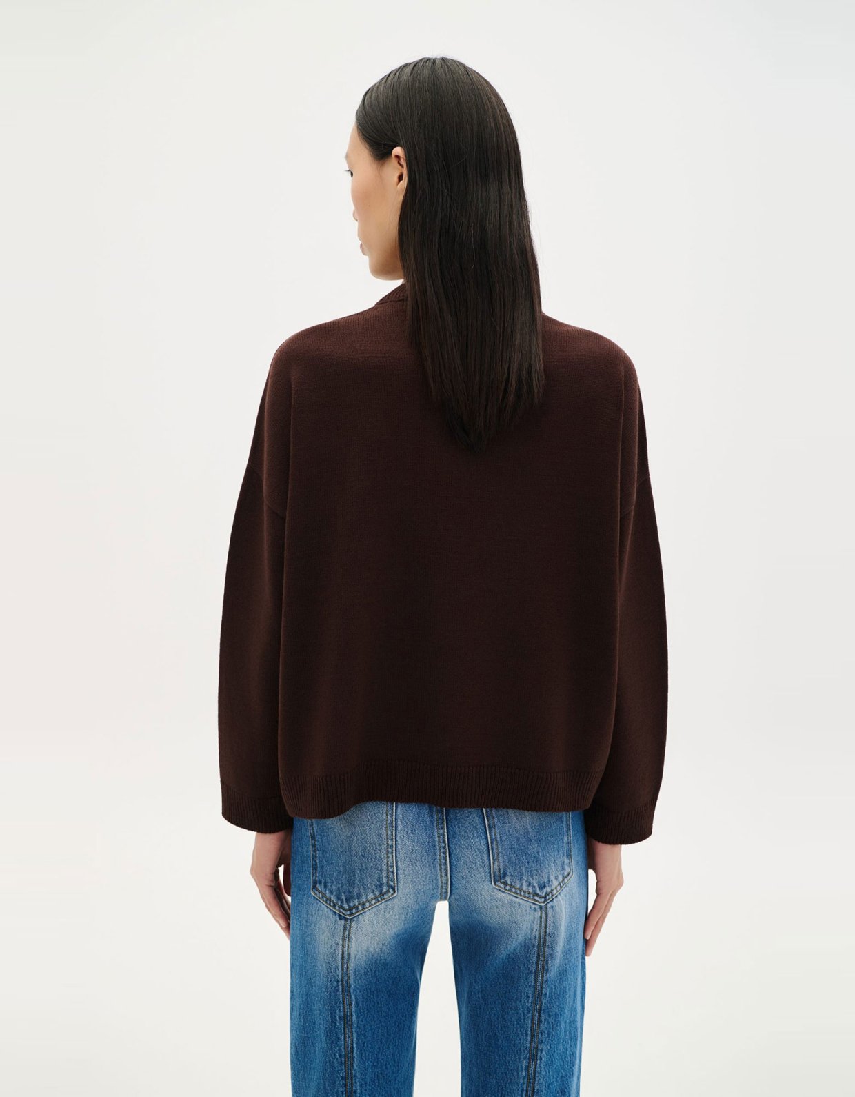 Combos Knitwear ‘’Combos’’ knit blouse brown