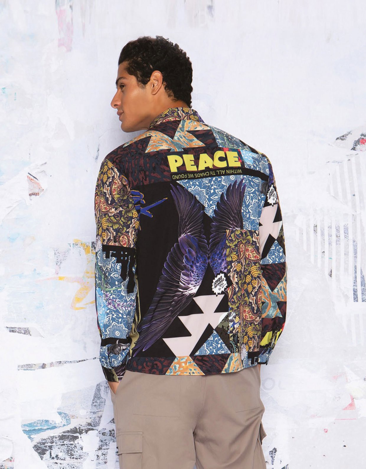Peace & Chaos Collage shirt