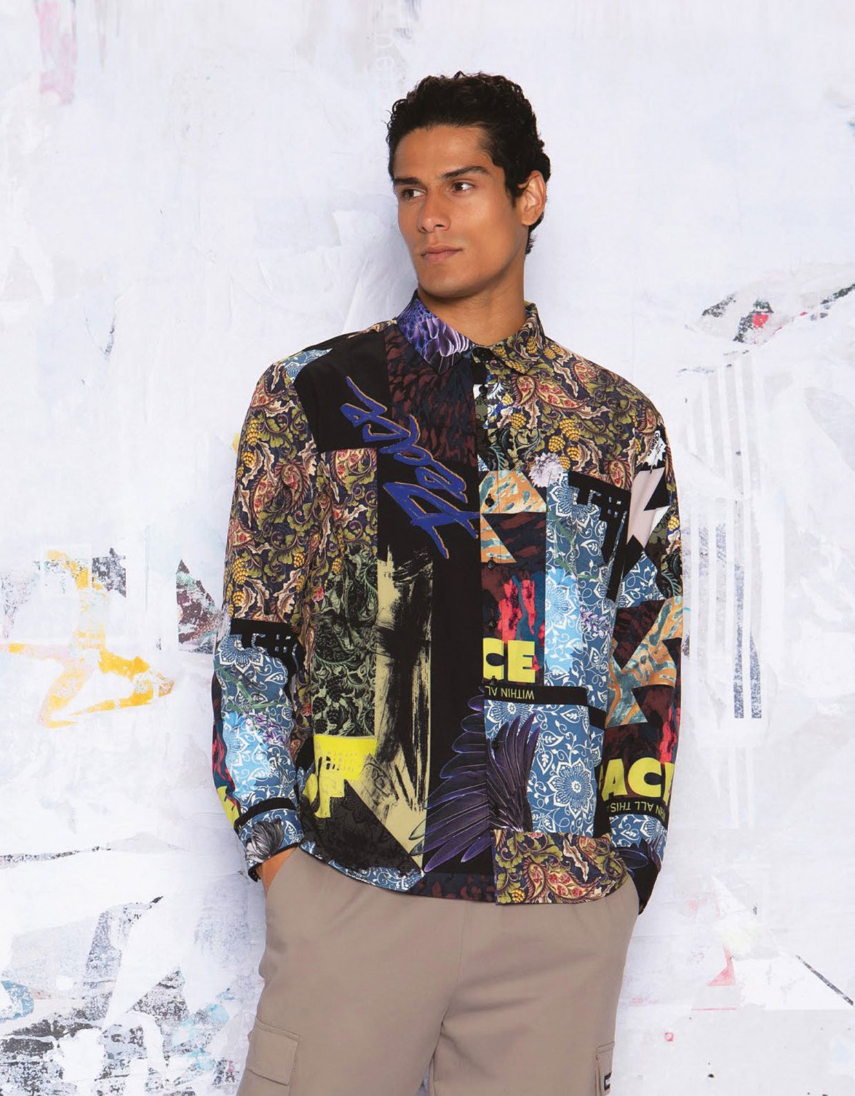 Peace & Chaos Collage shirt