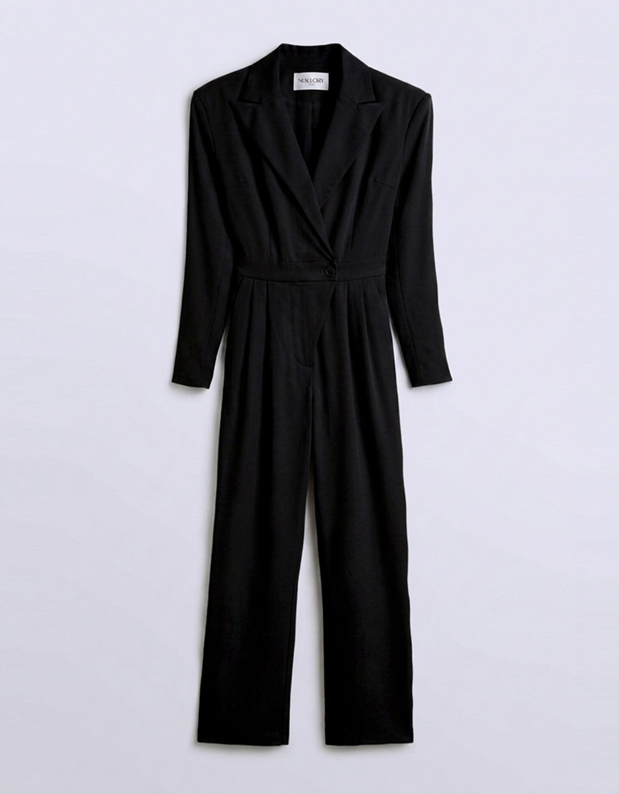 Mallory the label Winter bloom black jumpsuit