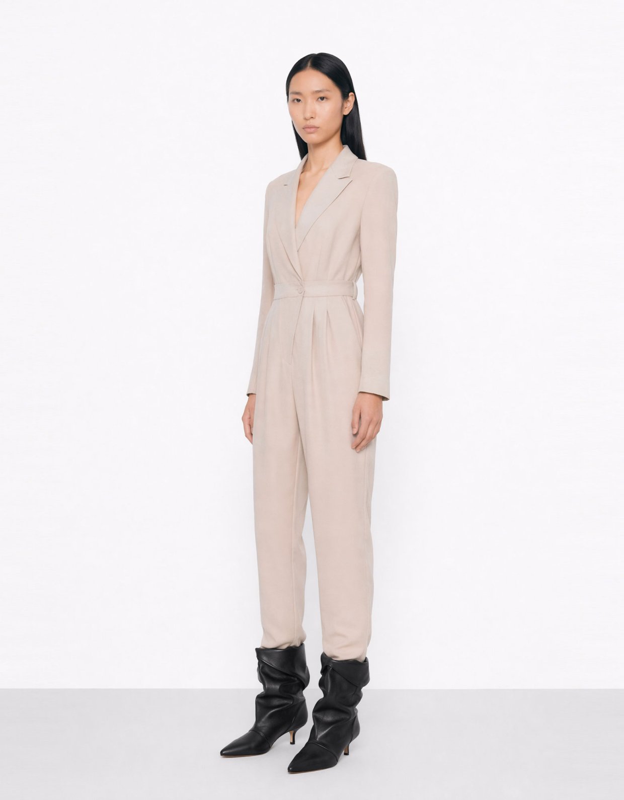 Mallory the label Winter bloom off white jumpsuit