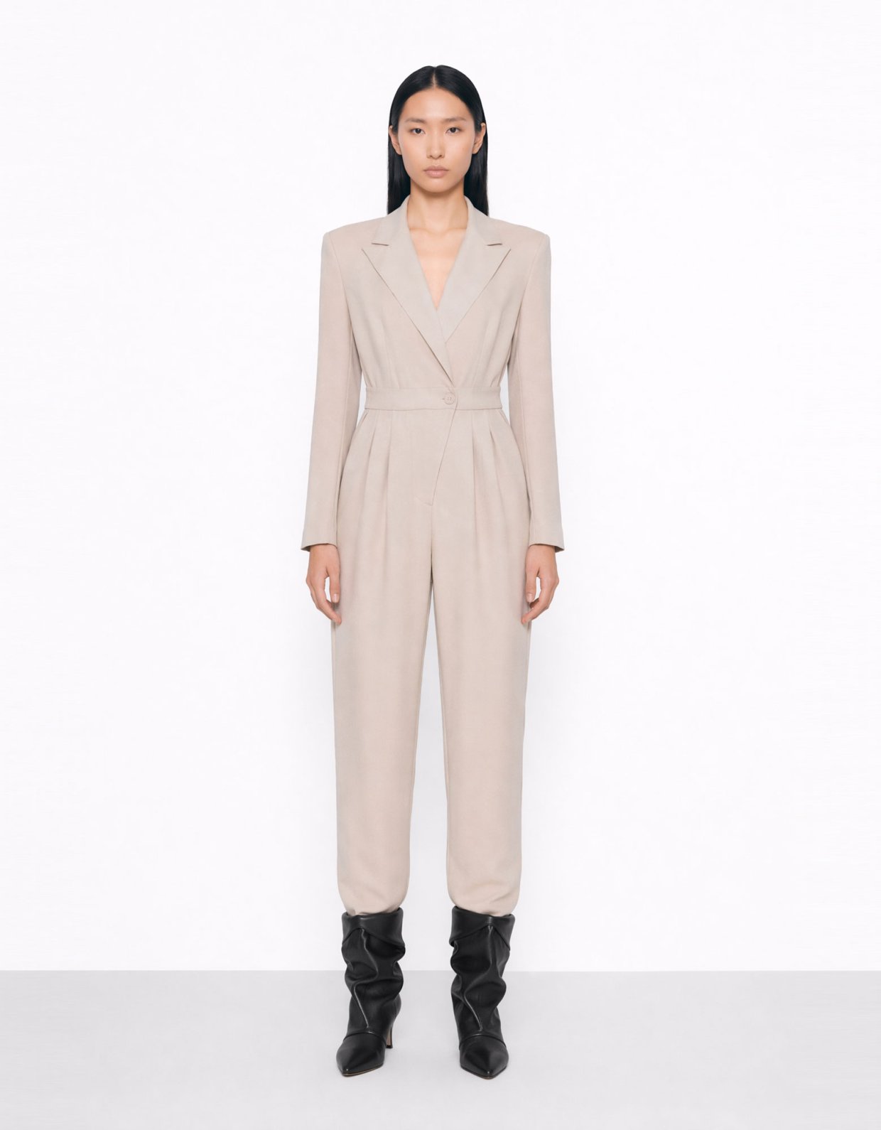 Mallory the label Winter bloom off white jumpsuit