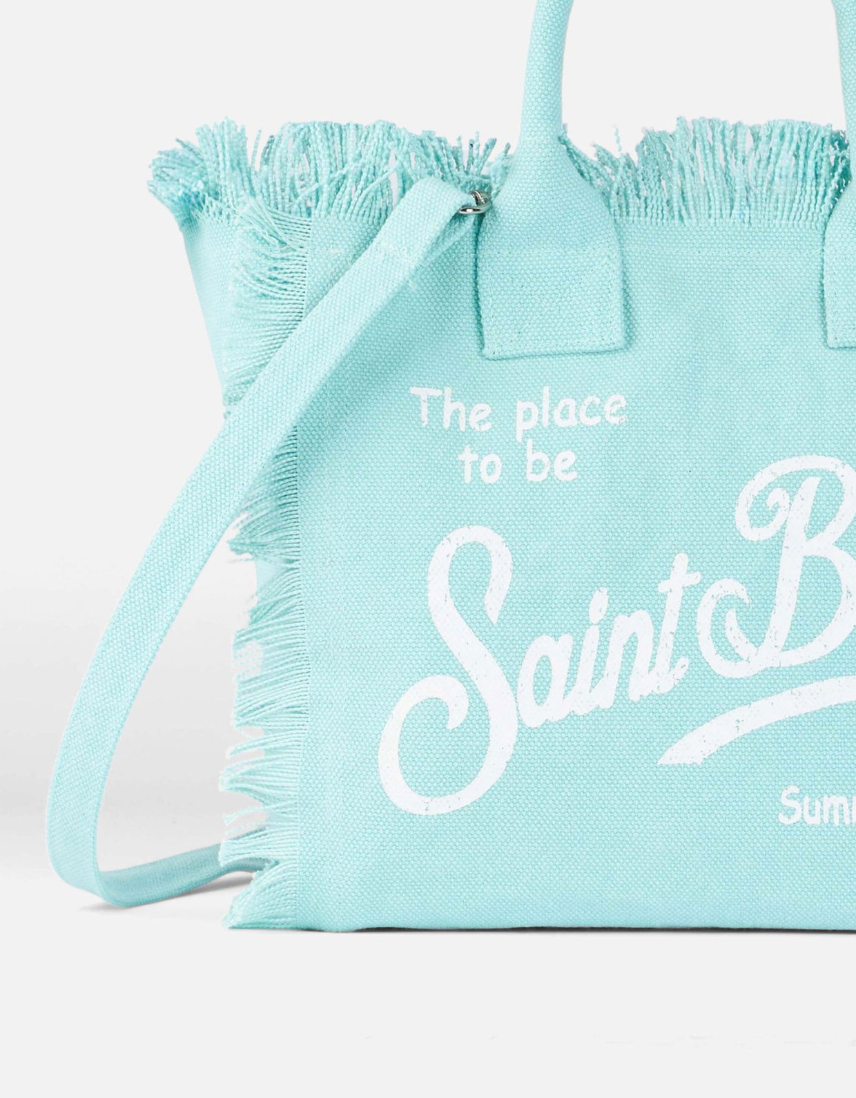 MC2 Saint Barth Water green cotton canvas Colette handbag