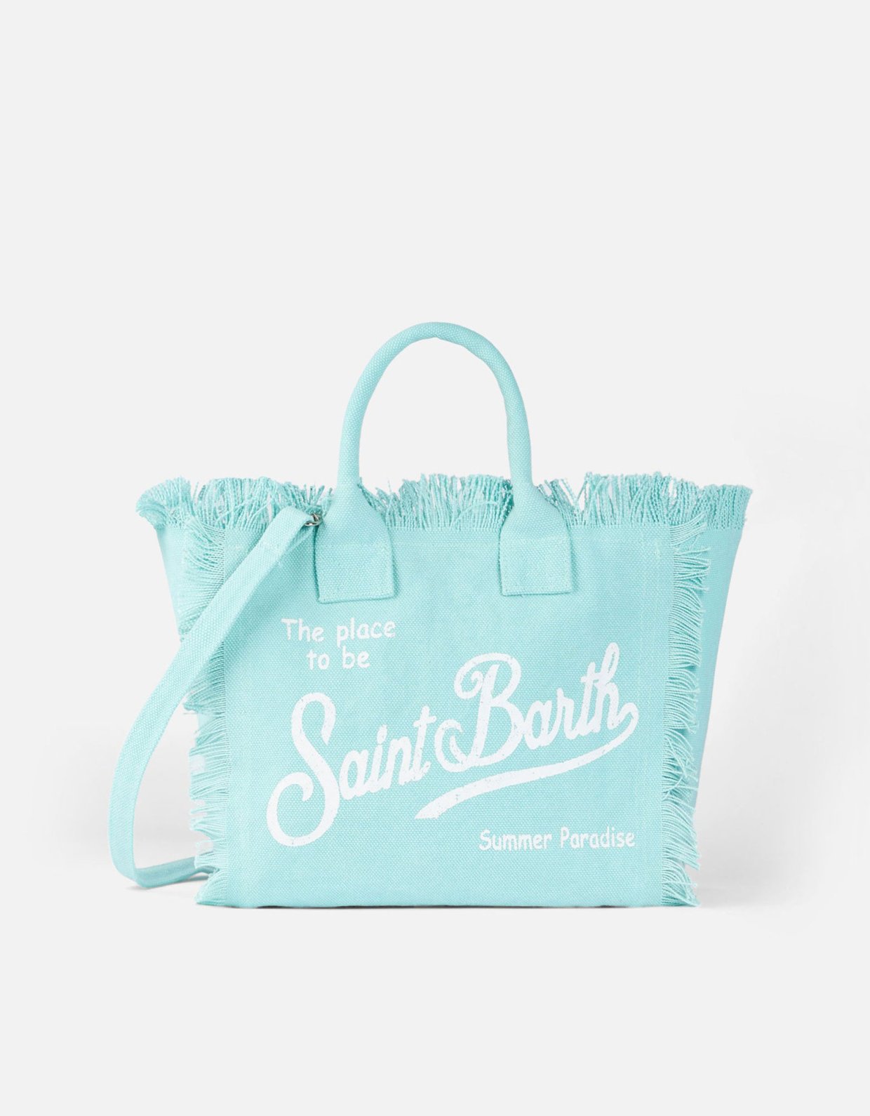 MC2 Saint Barth Water green cotton canvas Colette handbag