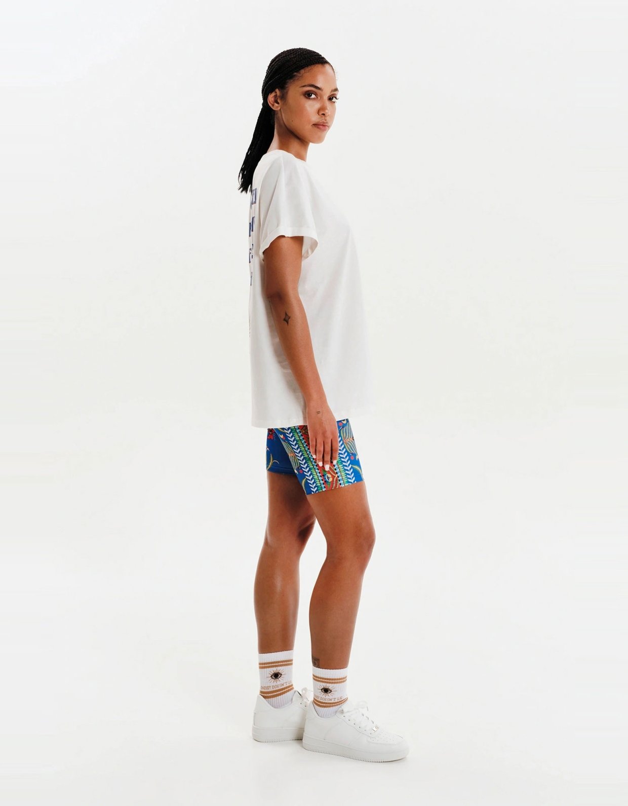 Peace and Chaos Serenity loose art t-shirt white
