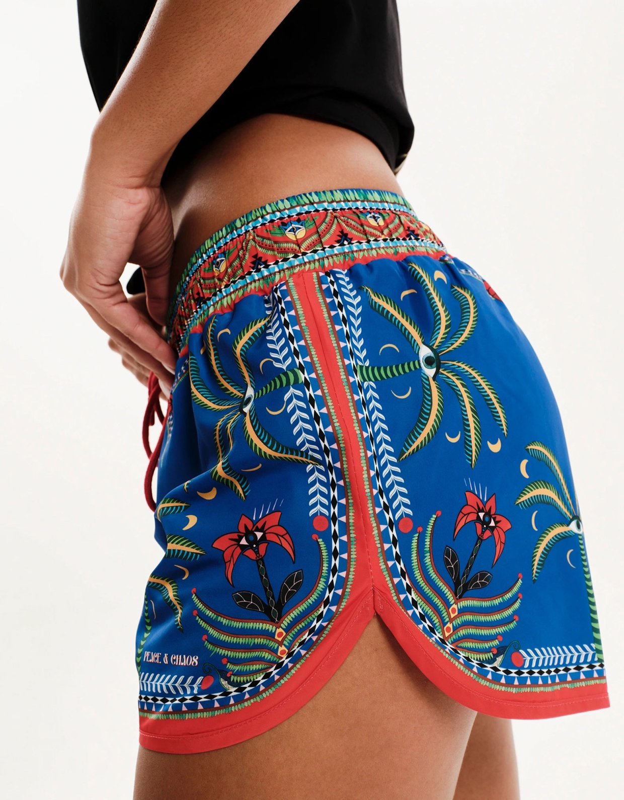 Peace and Chaos Alignment running shorts