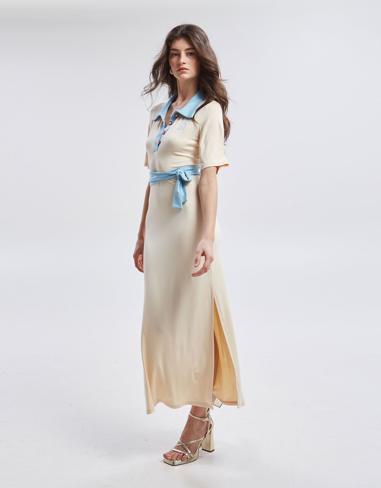 Ananke Clothing Yara polo dress ecru