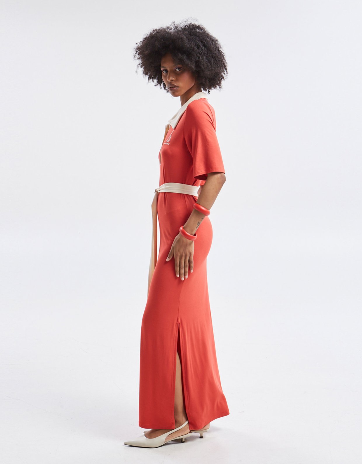 Ananke Clothing Yara polo dress red