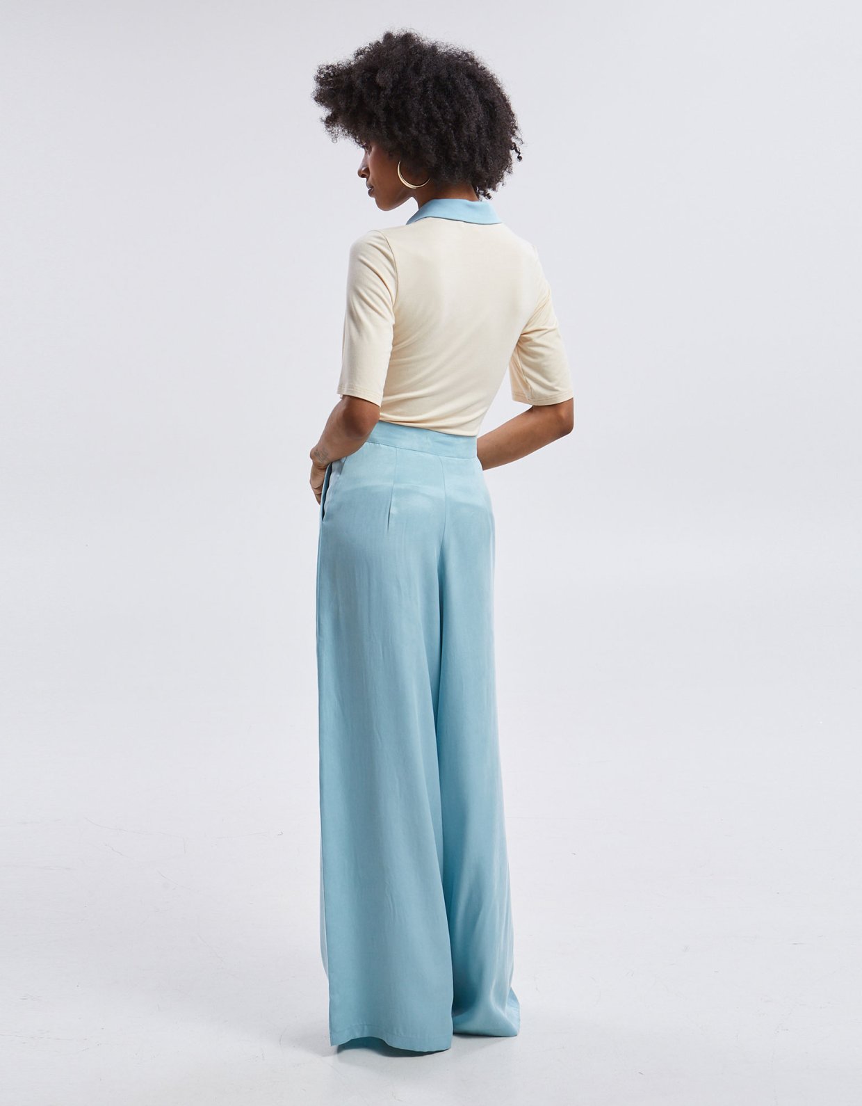 Ananke Clothing Yara polo top ecru