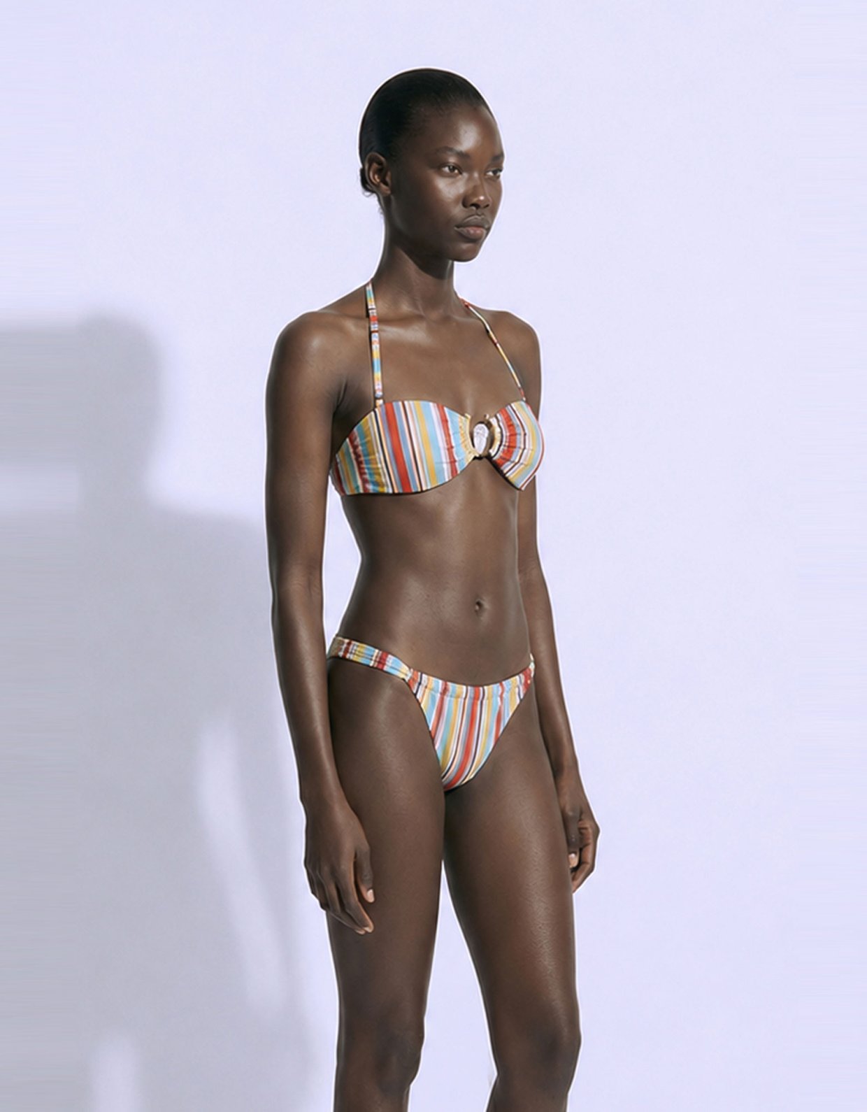 Mallory the label Zanzibar striped bikini