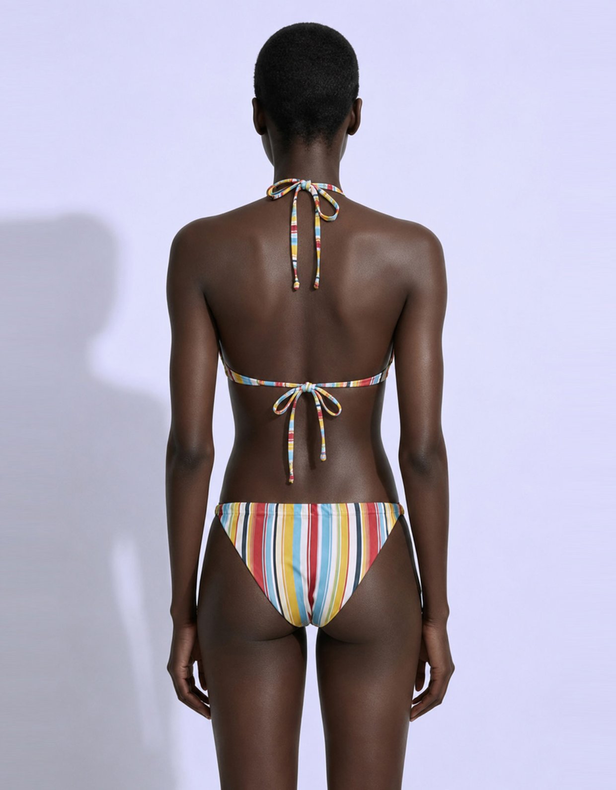 Mallory the label Zanzibar striped bikini