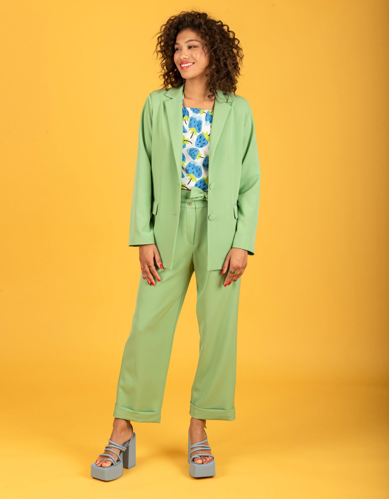 Chaton Alfred oversize blazer aloe