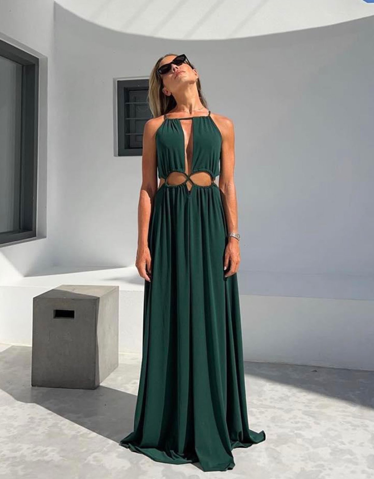 Ciel Concept Erato dress forest green