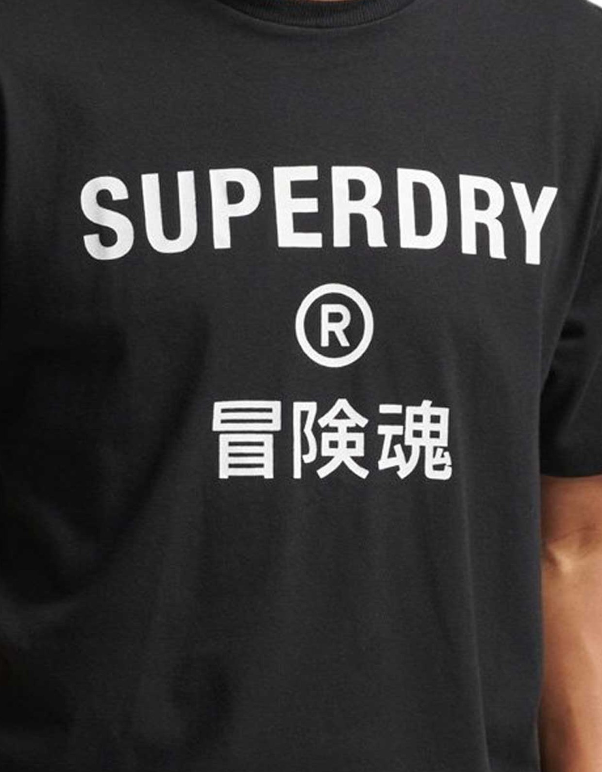 Superdry Code core sport tee black 2